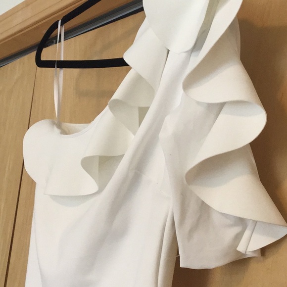 Chiara Boni La Petite Robe White Aleece Dress - Picture 5 of 12